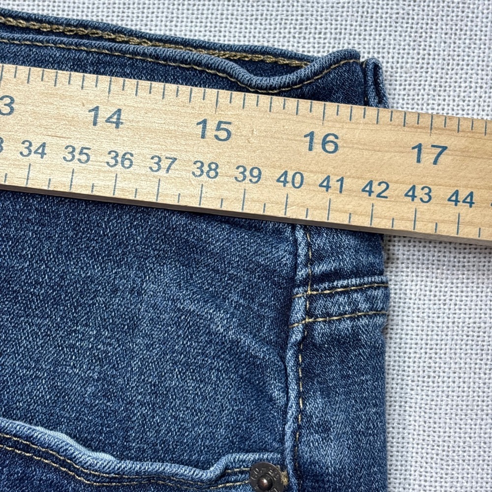 Levis Classic‎ Crop Denim Jeans Dark Wash Size 14 W32 - Picture 7 of 8